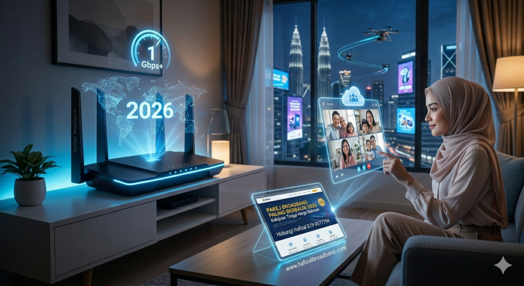 Hafizal Broadband menawarkan pakej internet laju harga Rahmah tahun 2026